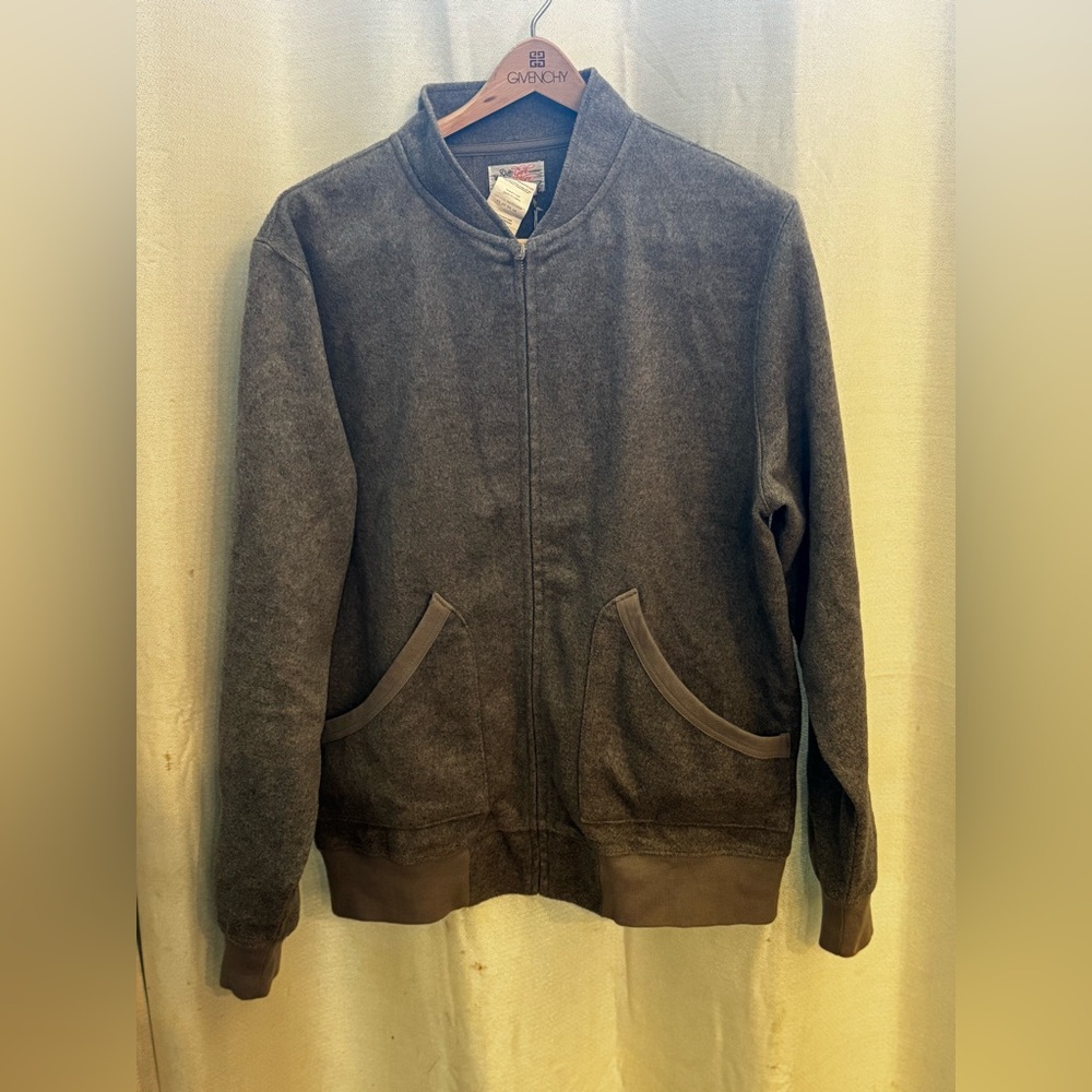 The Garb Store grey cardigan zip up sz xl
